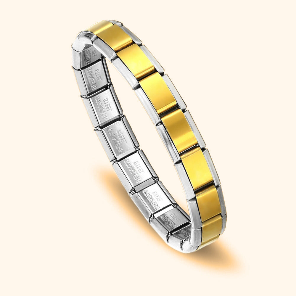 Italian charm bracelet base -tone 2