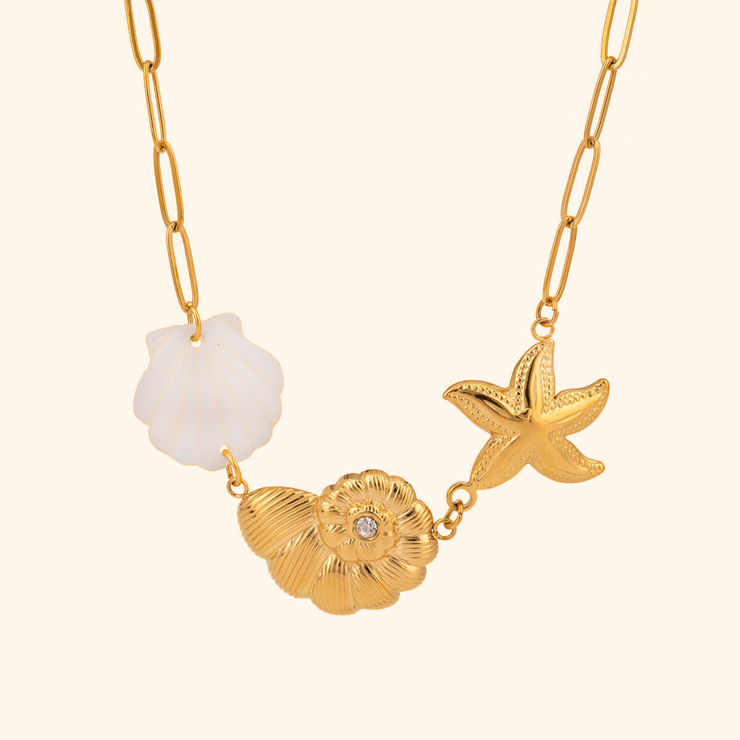 Beach heart necklace