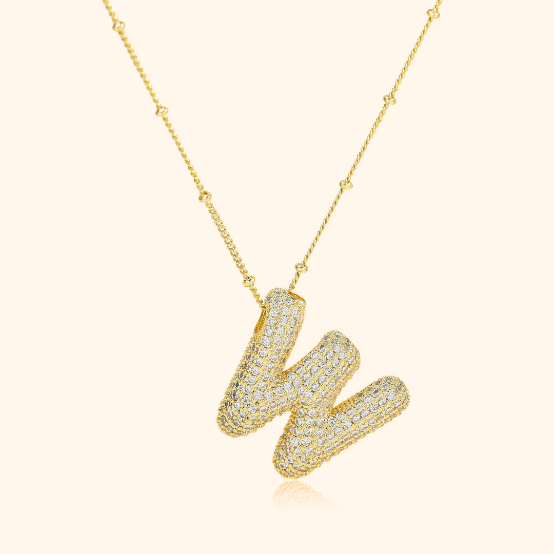Jumbo letter W necklace