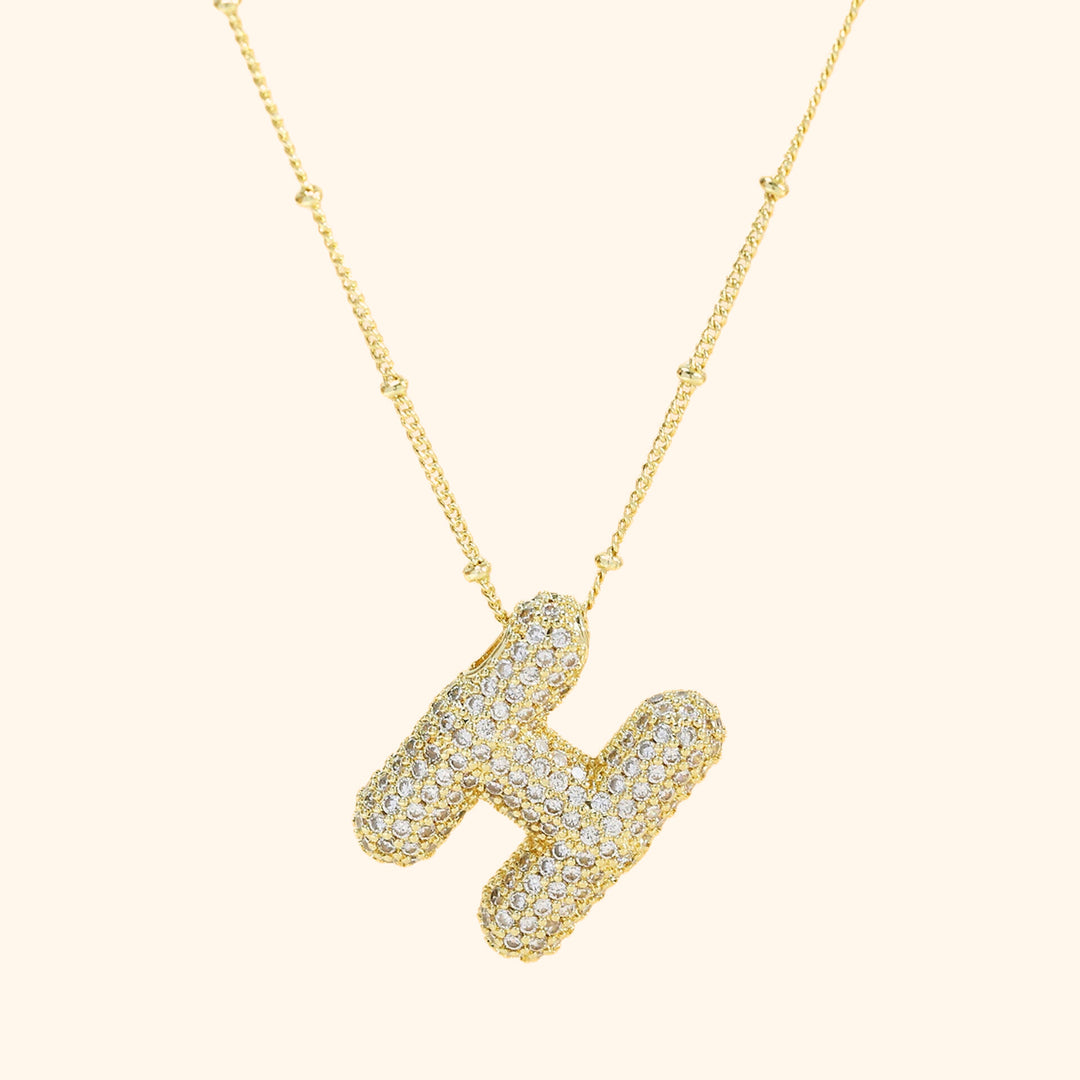 Jumbo letter H necklace