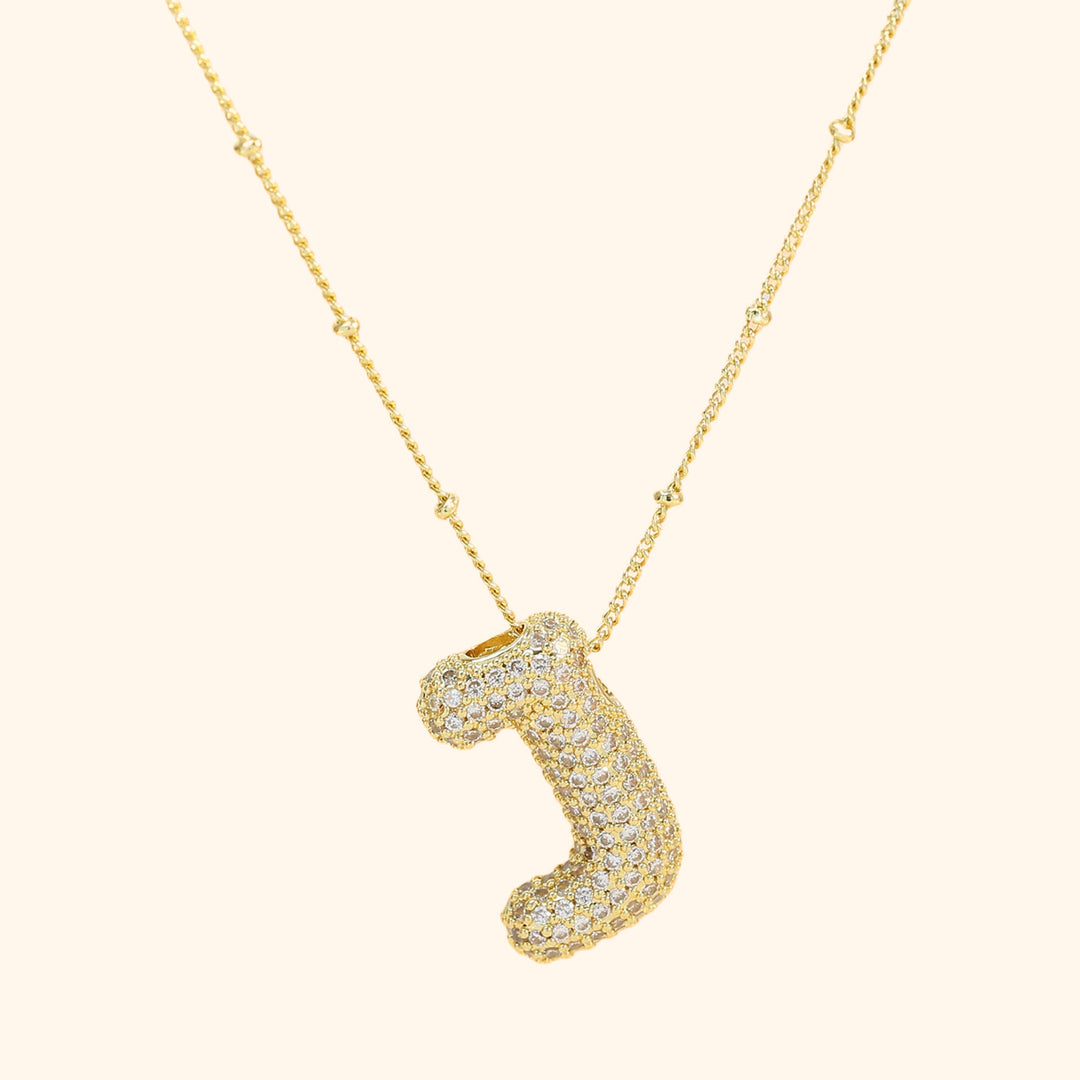 Jumbo letter J necklace