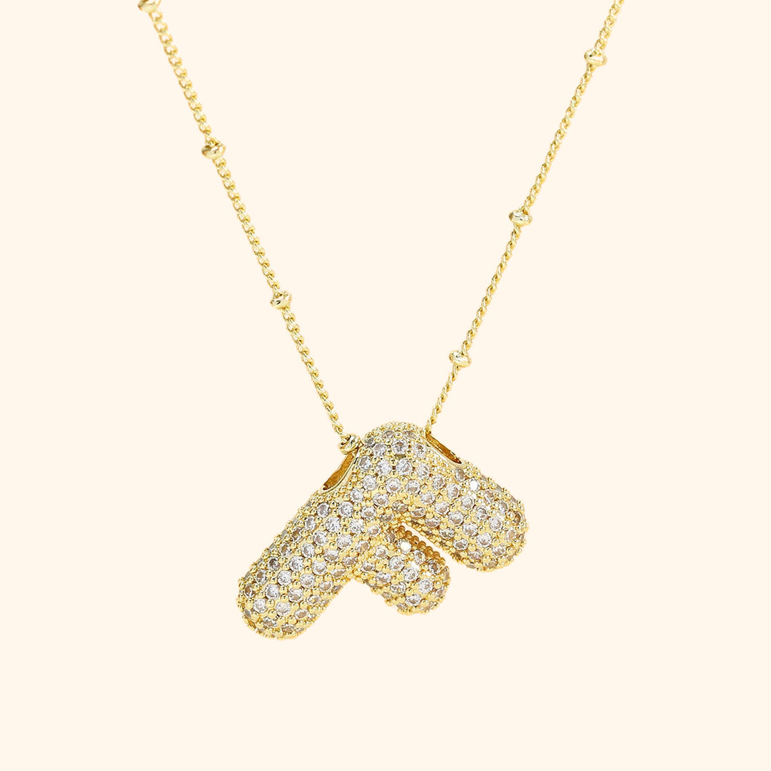 Jumbo letter F necklace