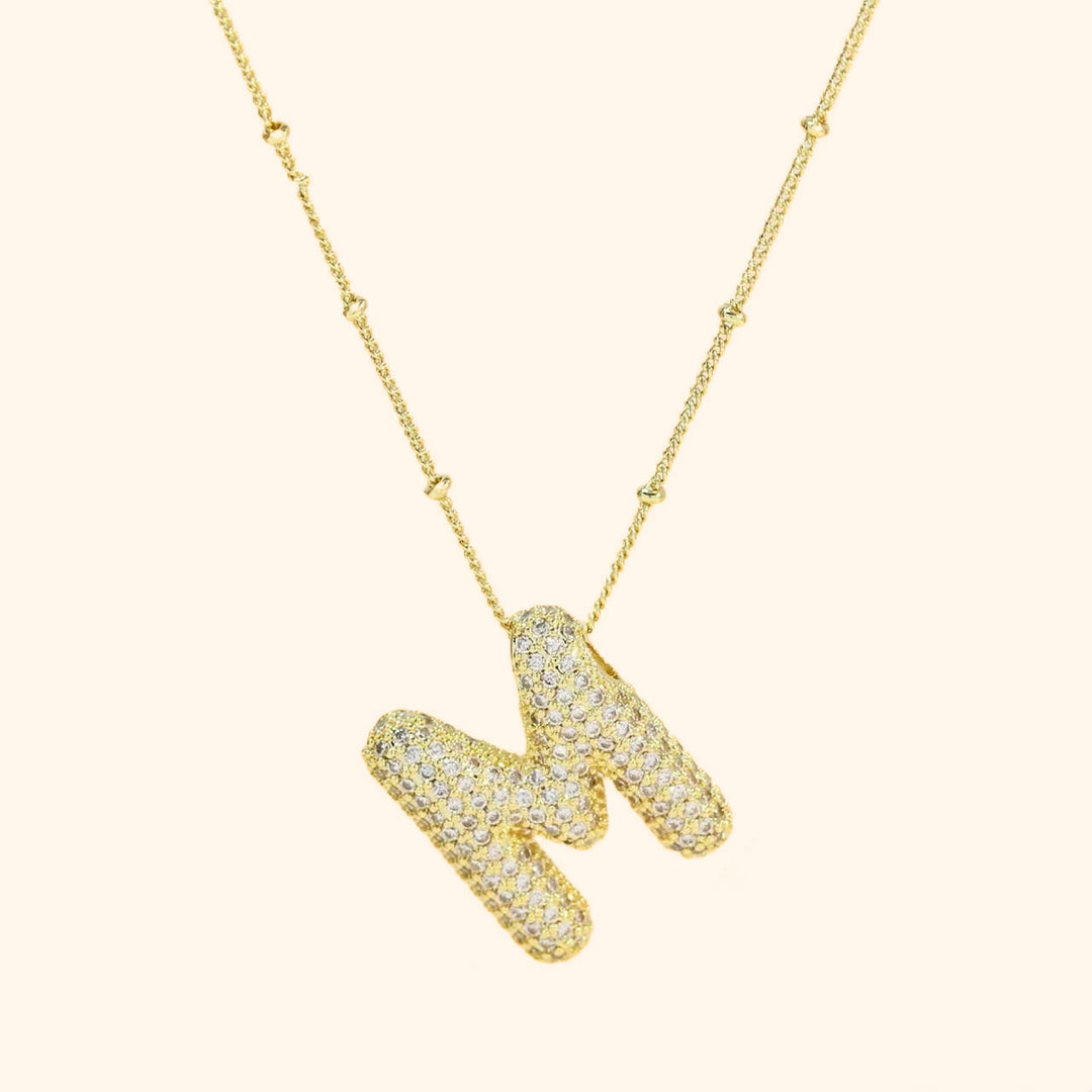 Jumbo letter M necklace
