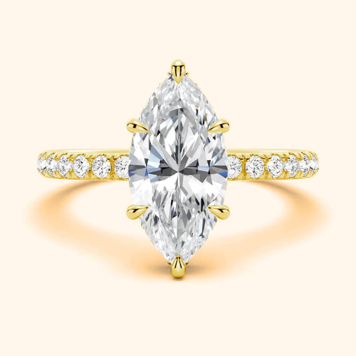 Marquise Ring in gold - sterling silver