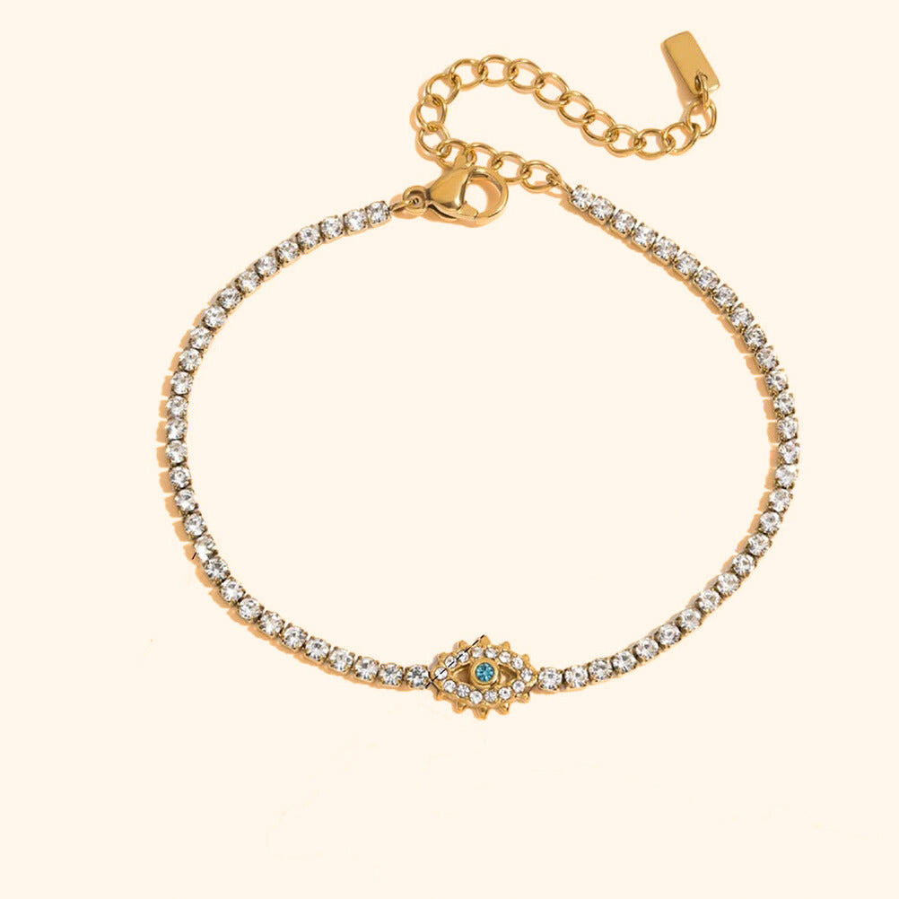 Eye tennis bracelet