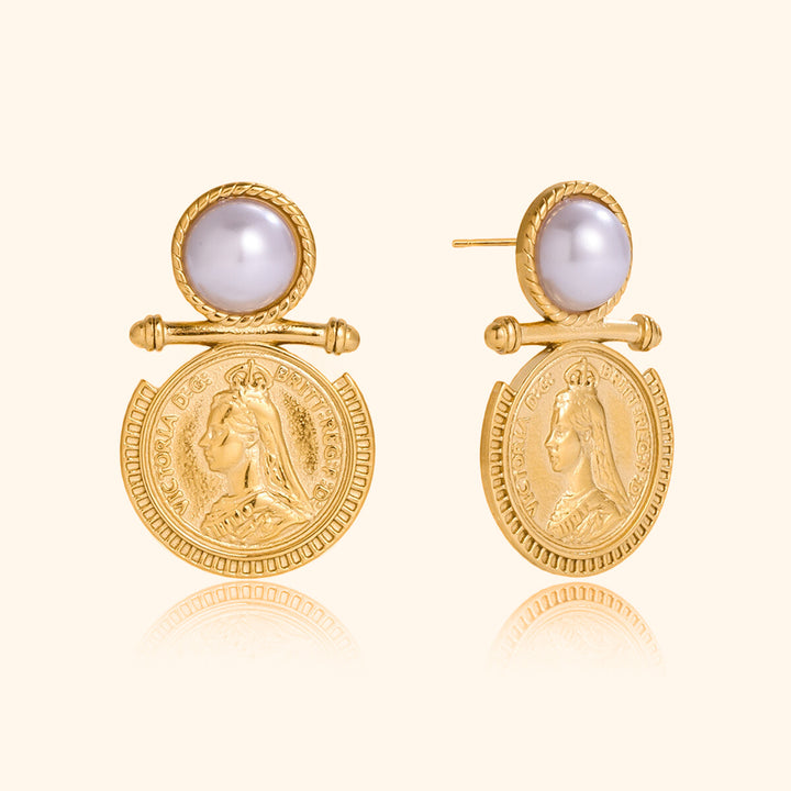 Lira pearl earrings