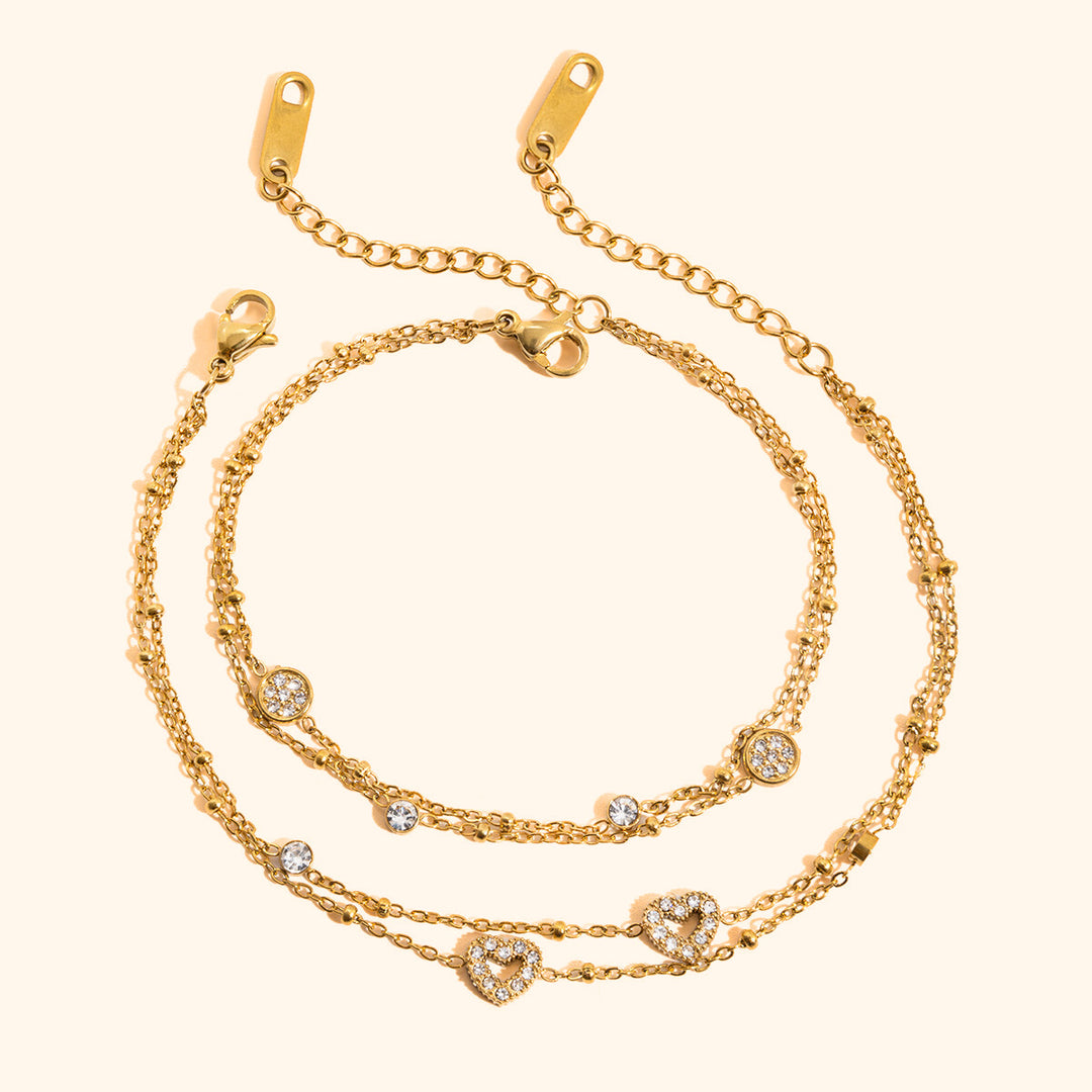 Layered shape bracelet