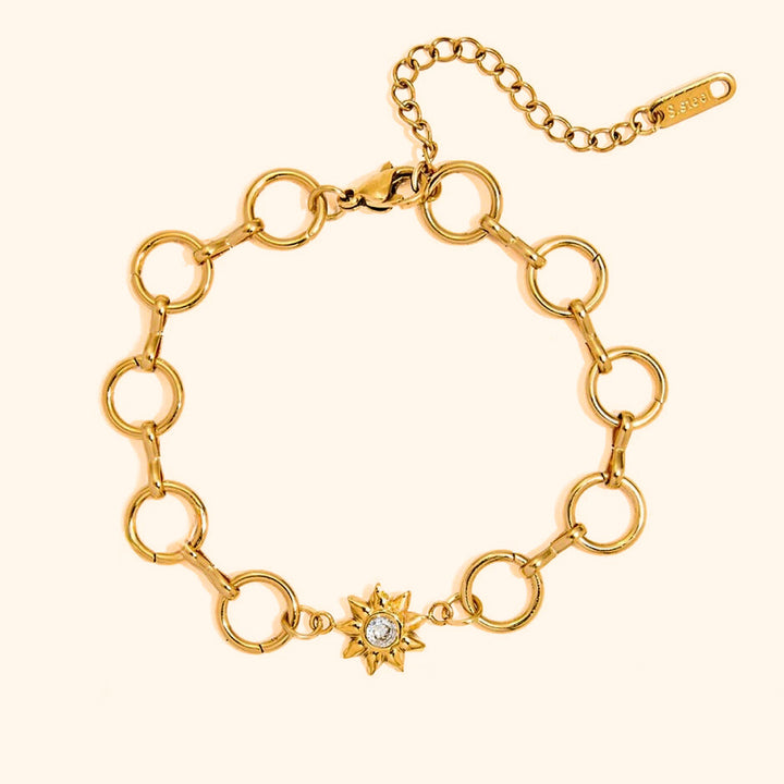 Linked sun bracelet