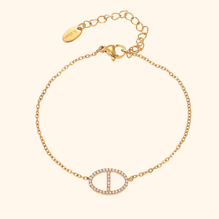 Oval cut bracelet