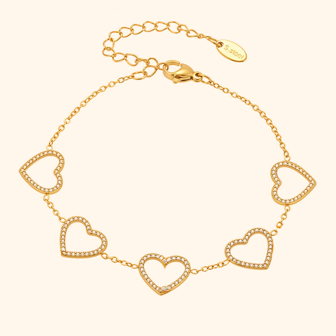 Empty hearts bracelet