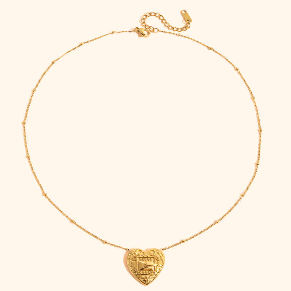 Lock heart necklace