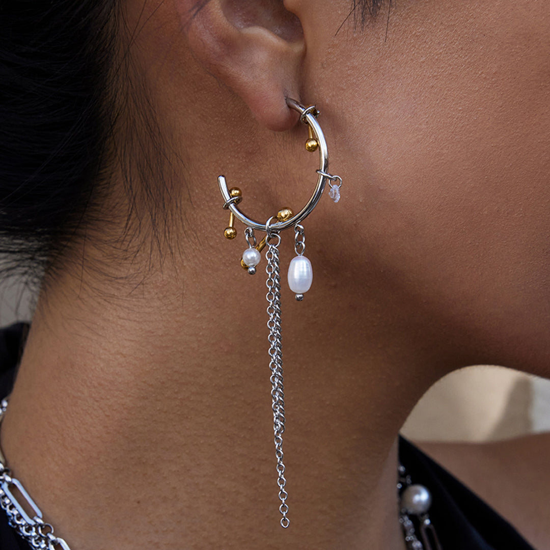 Maximalist toned earrings