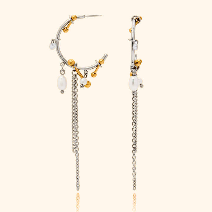 Maximalist toned earrings