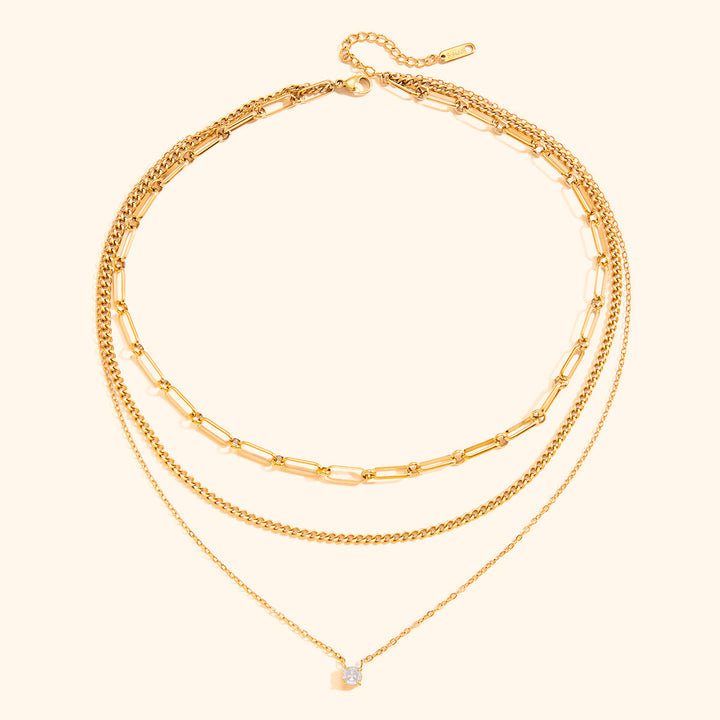 Sheyla triple layered necklace