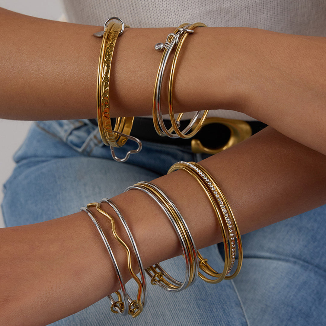Zara 3 layers toned bangle