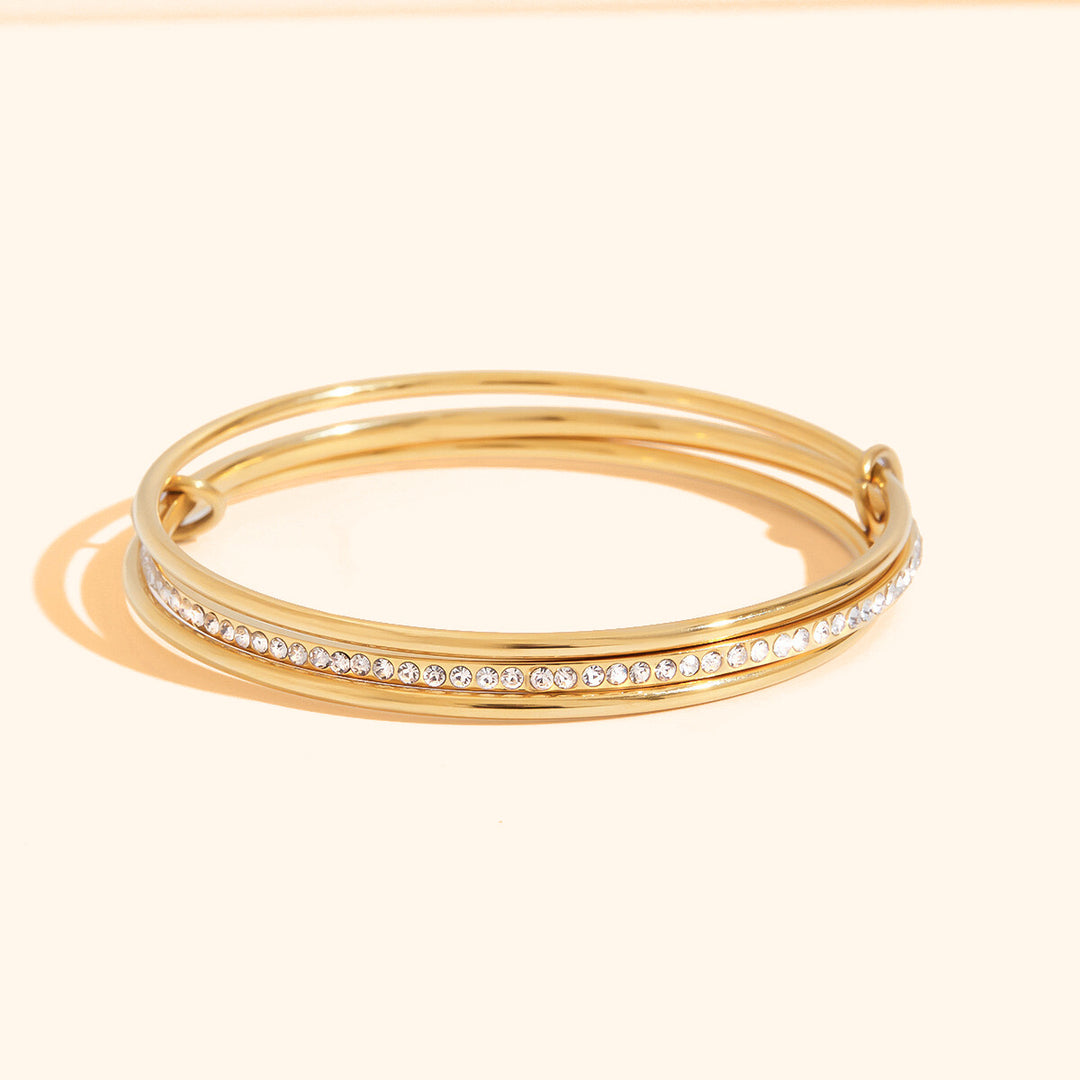 Zara 3 layers golden bangle