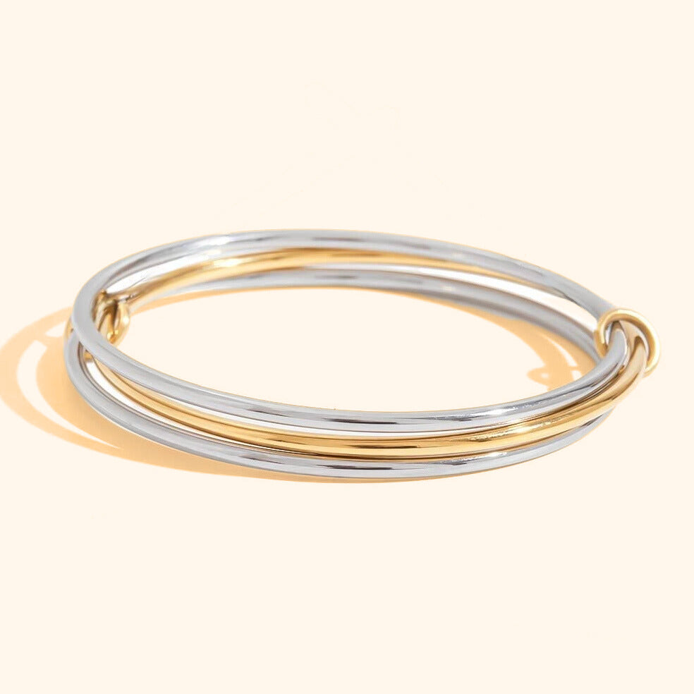 Zara 3 layers toned bangle