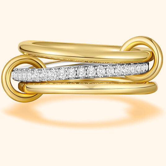 Zara 3 layers ring toned