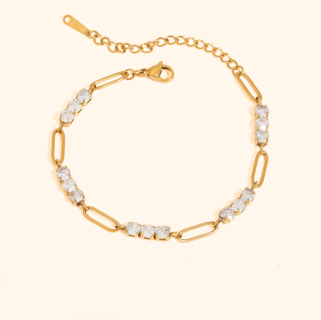 Paperclip tennis bracelet