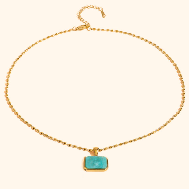 Turquoise stone necklace