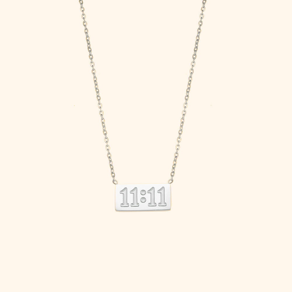 11:11 silver necklaces