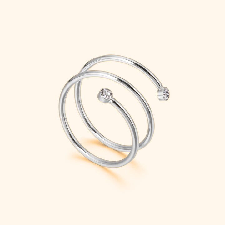 Loop ring silver