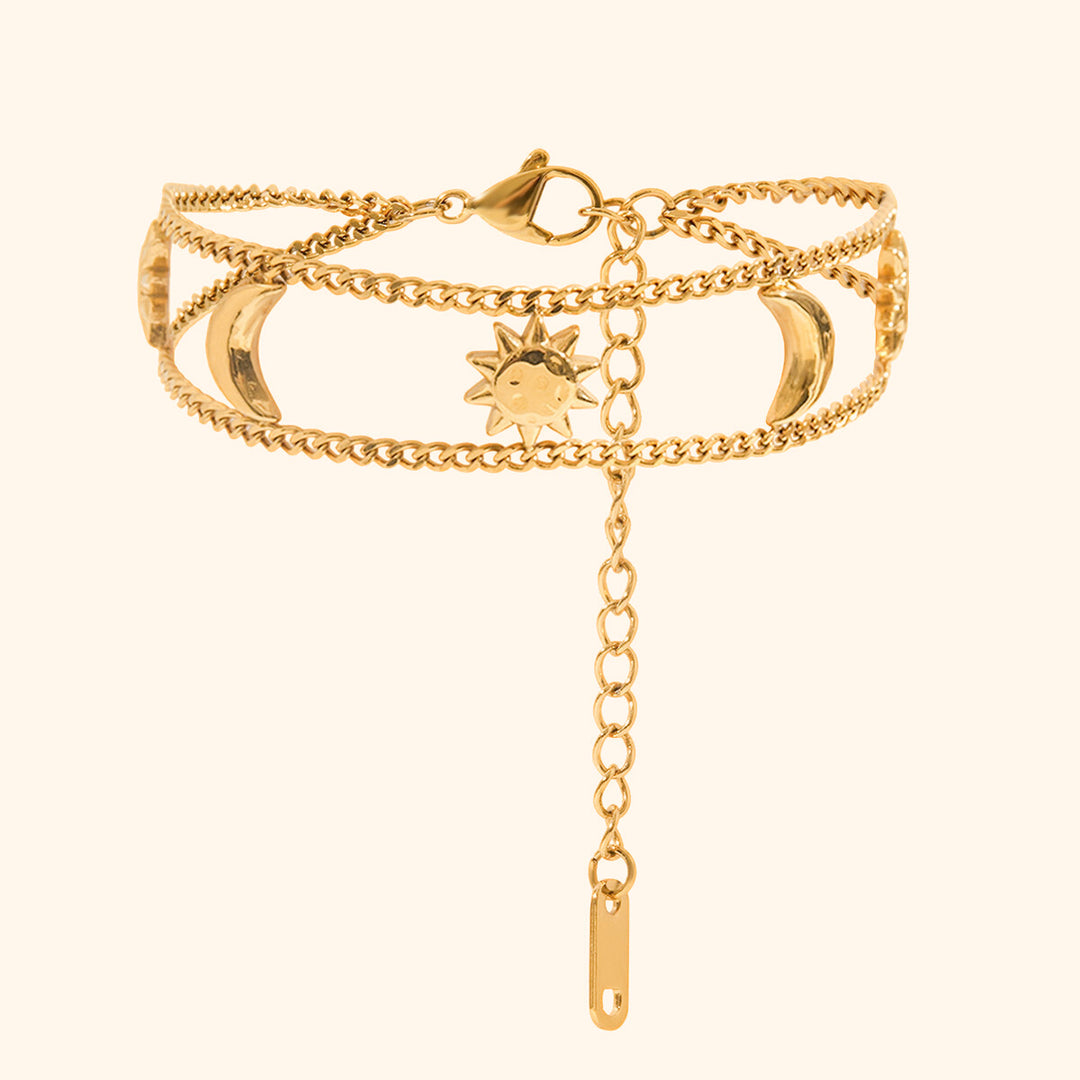 Celestia layered bracelet