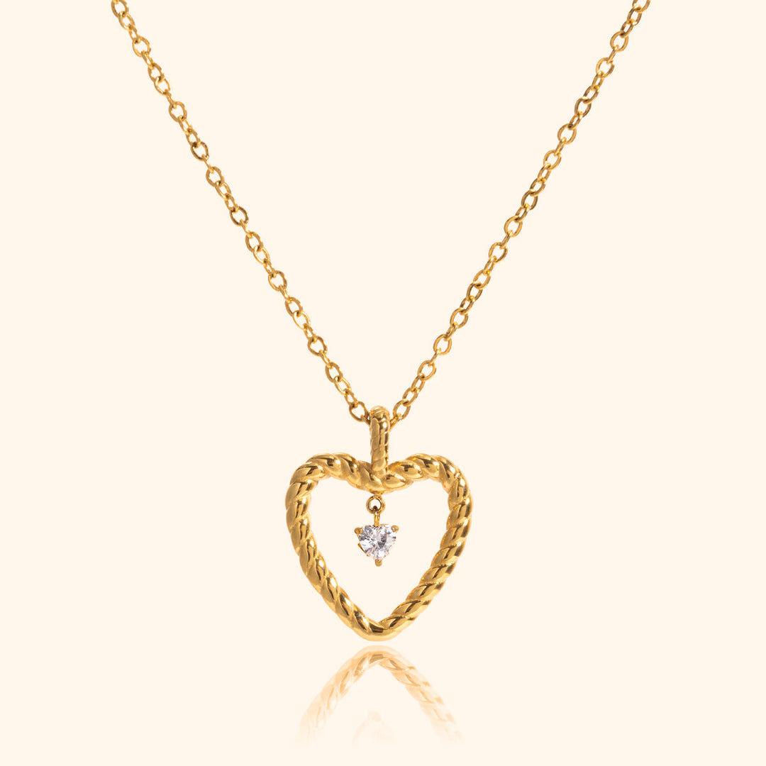 Gemma heart drop necklace