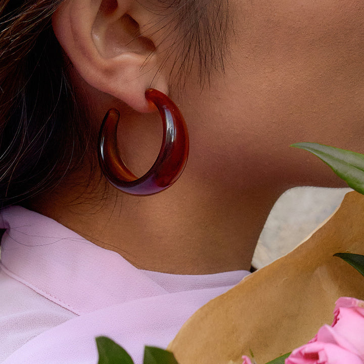 Vintage resin earrings
