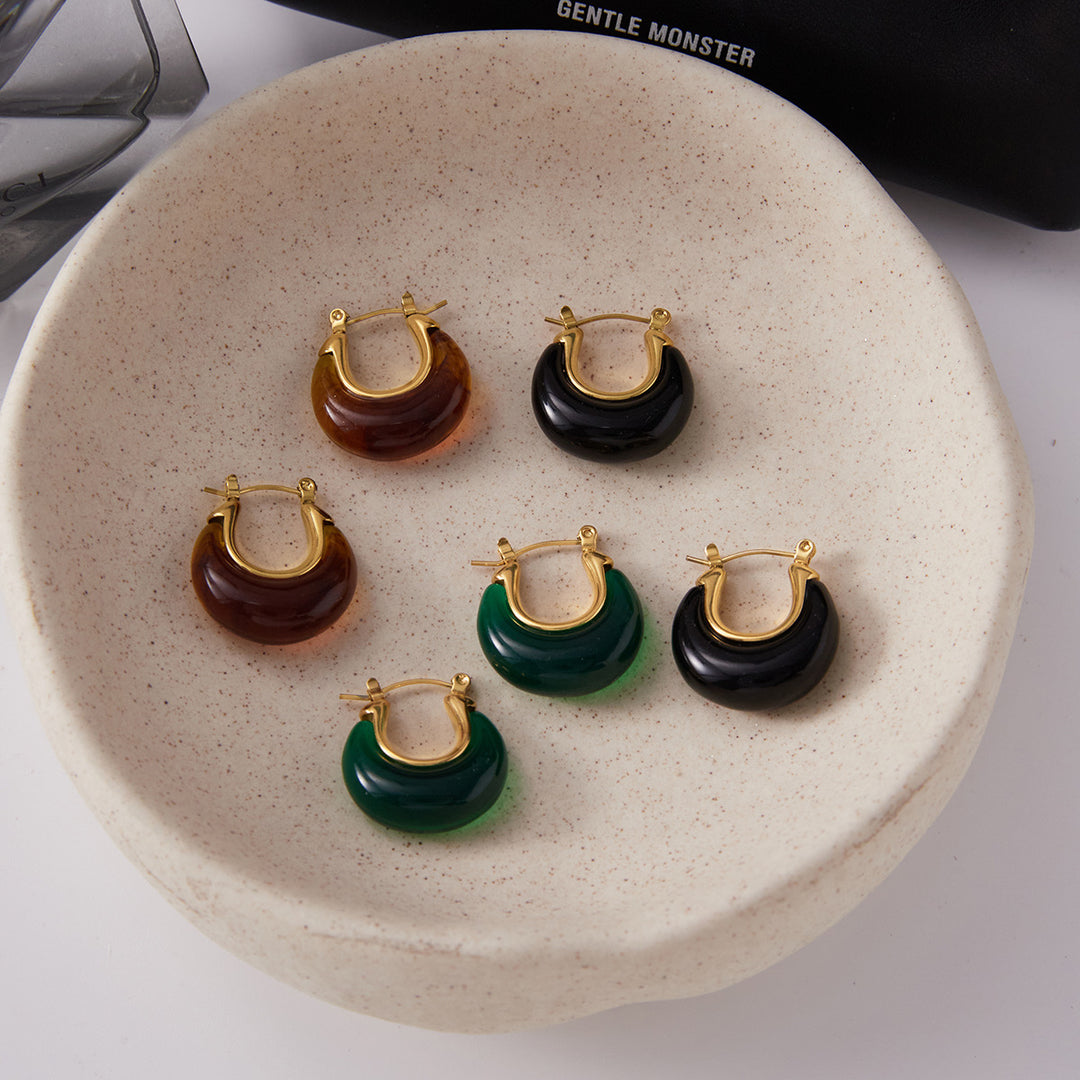 Bold resin hoops