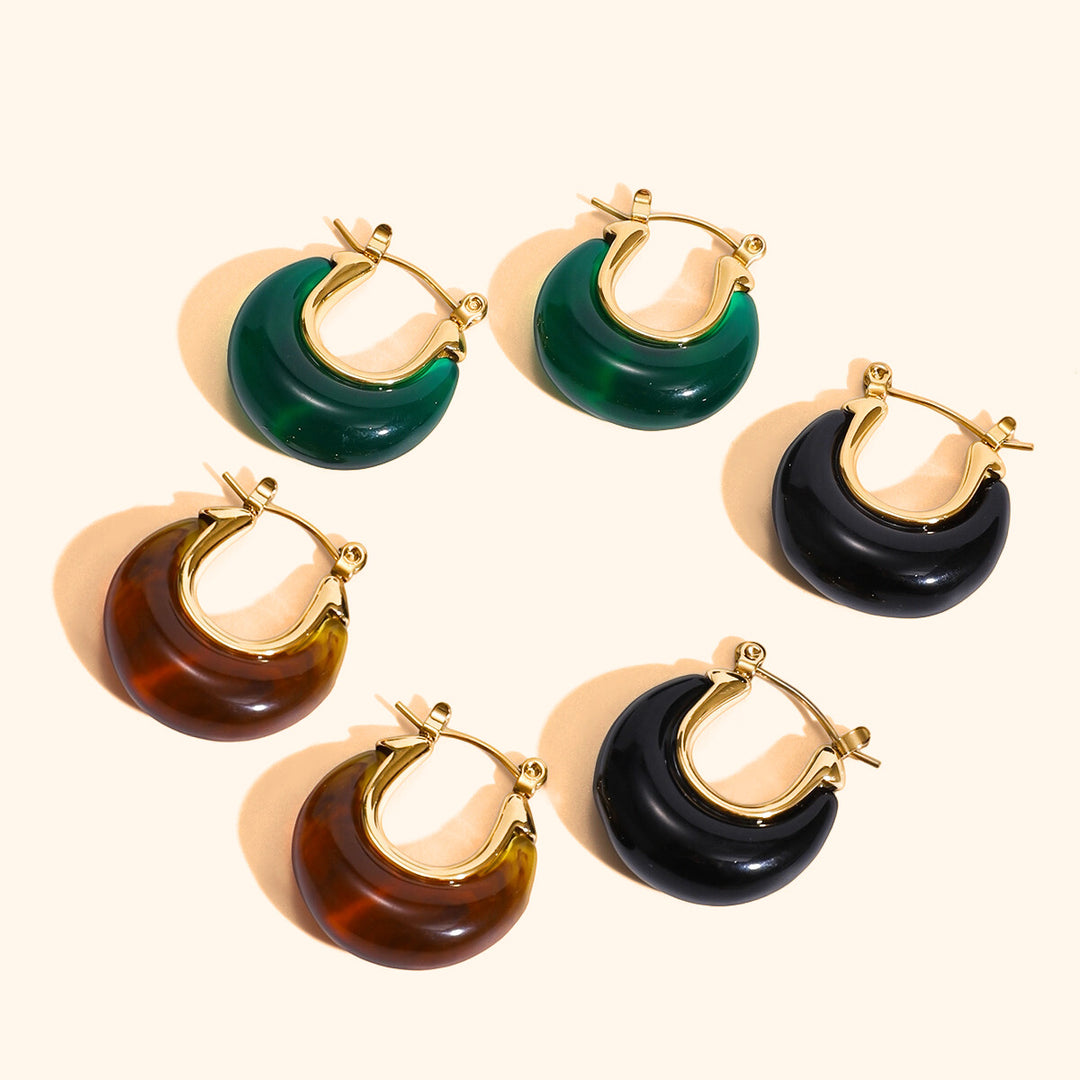 Bold resin hoops