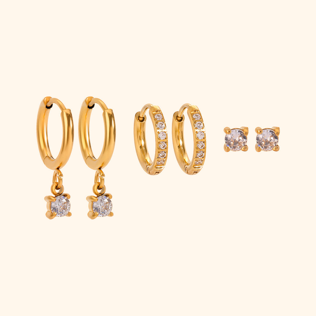 Valerie earrings set ( 3 pairs )