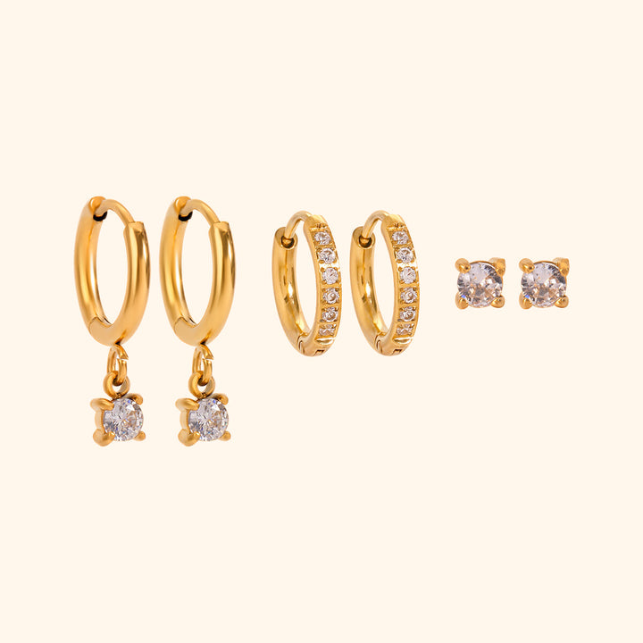 Valerie earrings set ( 3 pairs )