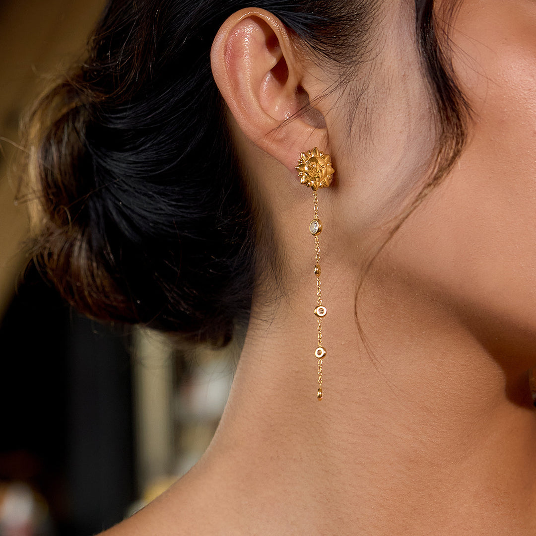 Sun drop earrings