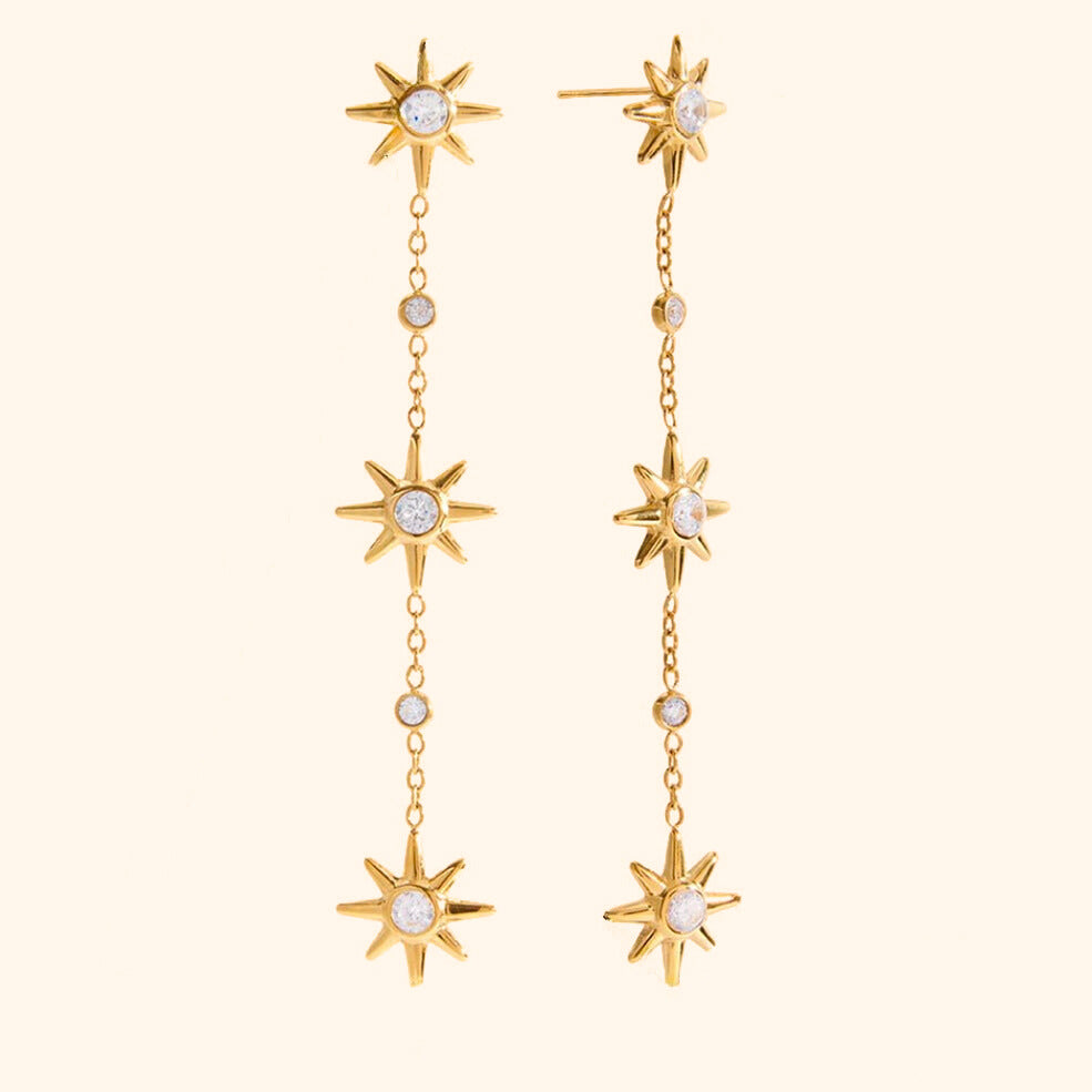 Sparkle drop earrings