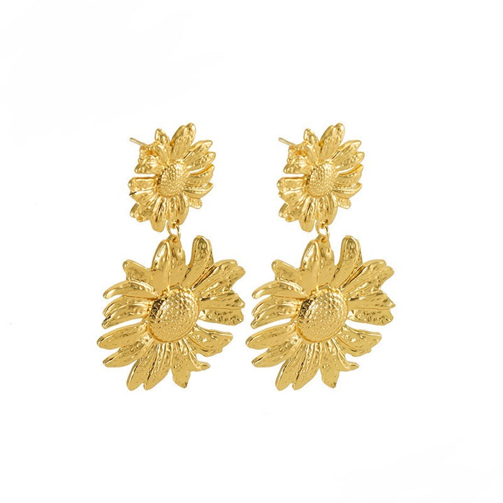 Sunflower Drop Earrings