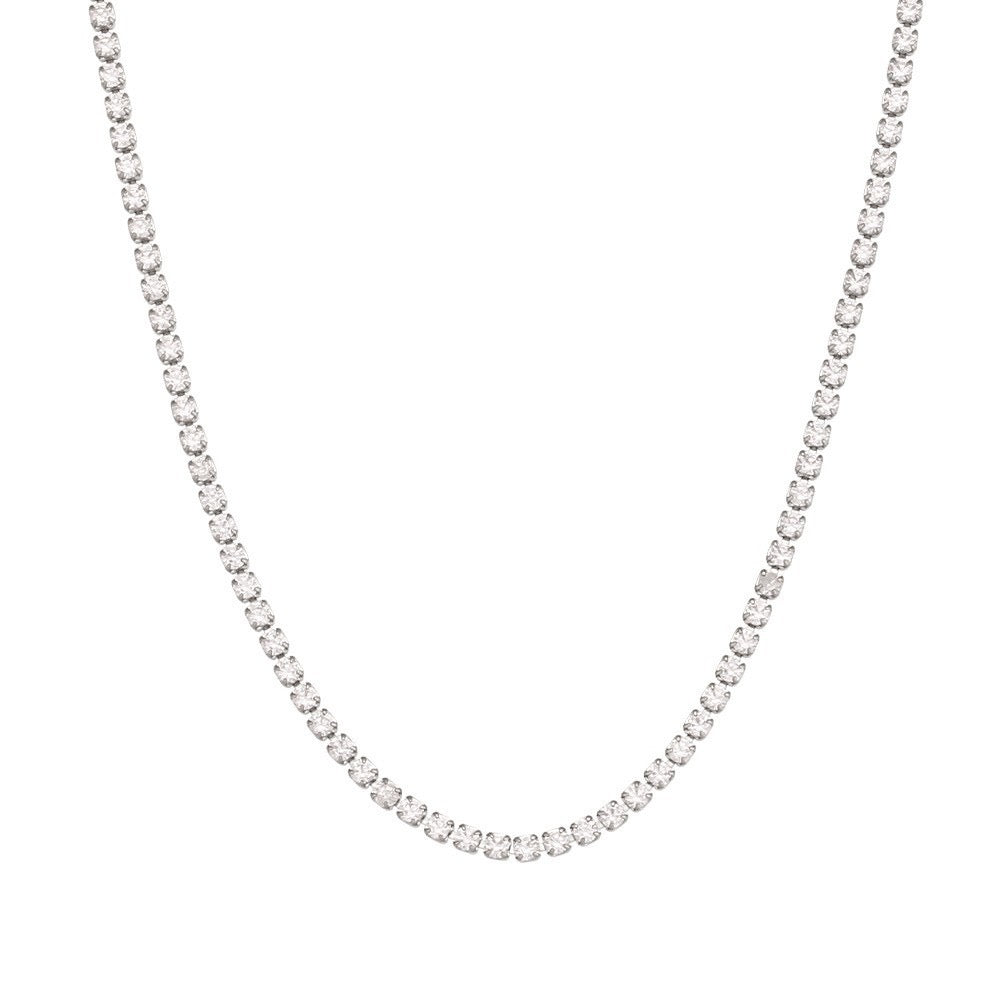 Nina tennis necklace silver